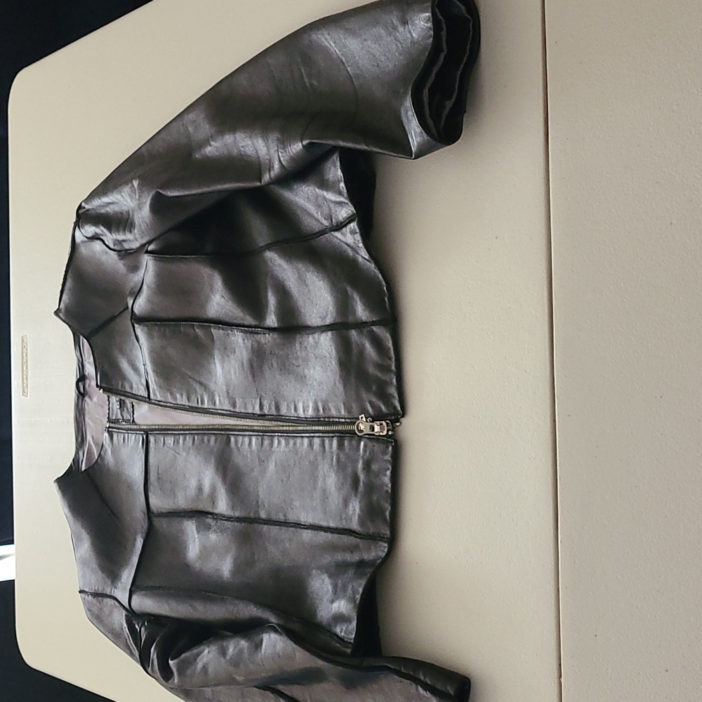 Genuine leather jacket by Guess